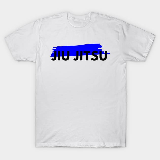 BJJ Brazilian Jiu Jitsu Blue Belt T-Shirt by HootVault